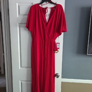 Vince Camuto Red Jumpsuit